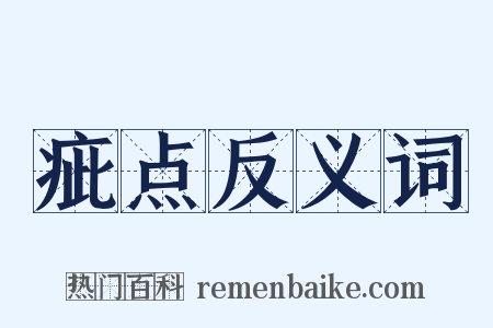 疵点反义词是什么意思的图片